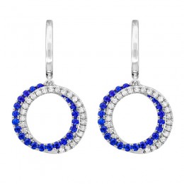 Concentric Circle Dangle Earrings