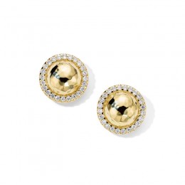 IPPOLITA Stardust Small Goddess Earrings in 18K Gold with Diamonds