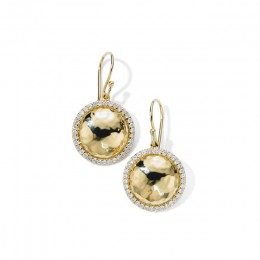 IPPOLITA Stardust Medium Goddess Earrings in 18K Gold with Diamonds