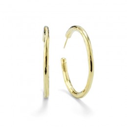 IPPOLITA Medium Hammered Hoop Earrings in 18K Gold