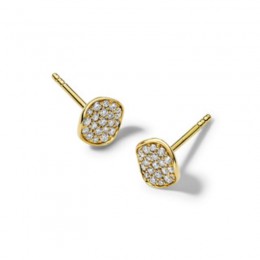 IPPOLITA Stardust Mini Flower Stud Earrings in 18K Gold with Diamonds