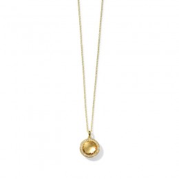 IPPOLITA Lollipop® Honey Citrine Mini Pendant Necklace in 18K Gold with Diamonds