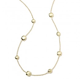 IPPOLITA Classico Short Hammered Pinball Chain Necklace in 18K Gold