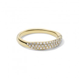 IPPOLITA Stardust Top Squiggle Band Ring with Diamonds