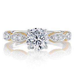 18K White Gold  Engagement Ring