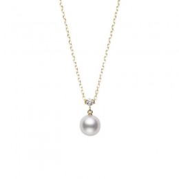 Mikimoto Akoya Diamond Pendant Necklace