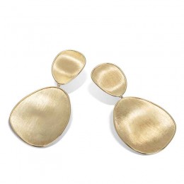 Lunaria Gold Large Double Drop Earrings