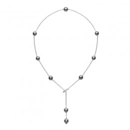 Mikimoto Pearl 18K White Gold Pearls in Motion Pendants