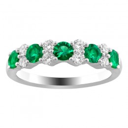 Ring Set with Emeralds