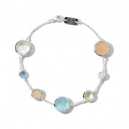 IPPOLITA Sterling Silver Link Bracelet In Calabria With Multi-Stone