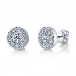 Shy Creation Diamond Cluster Earrings