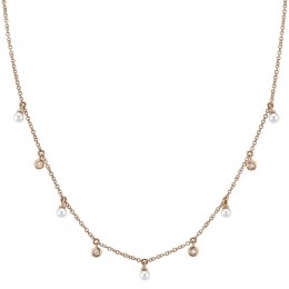 0.04Ct Diamond & Cultured Pearl Necklace