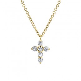 0.25Ct Diamond Cross Necklace
