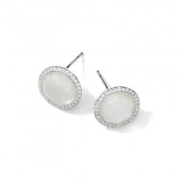 IPPOLITA Lollipop® Stud Earrings in Mother-of-Pearl with Diamonds