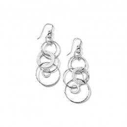 IPPOLITA Dangle Earrings With 7 Open Circle Drops in Sterling Silver