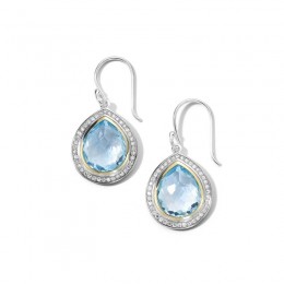 IPPOLITA Chimera Rock Candy® Blue Topaz Diamond Teardrop Earrings