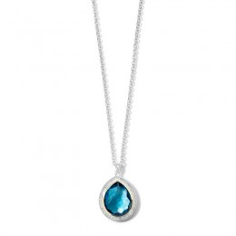 IPPOLITA Teardrop Pendant Necklace in with Diamonds