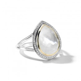 IPPOLITA Teardrop Ring in Chimera with Diamonds