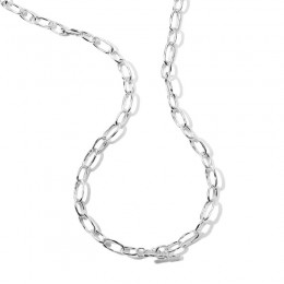 IPPOLITA Classico Faceted Oval Link Necklace in Sterling Silver