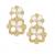 Marco Bicego® Petali Collection 18K Yellow Gold Mother of Pearl and Diamond Double Drop Flower Earrings