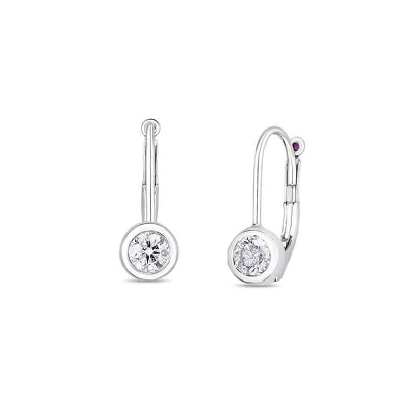 Roberto Coin 18K White Gold Diamond Drop Earrings