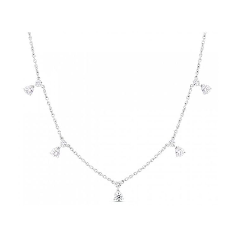 Roberto Coin | Diamonds by the Inch White Gold 0.19ct Diamond Station  Necklace