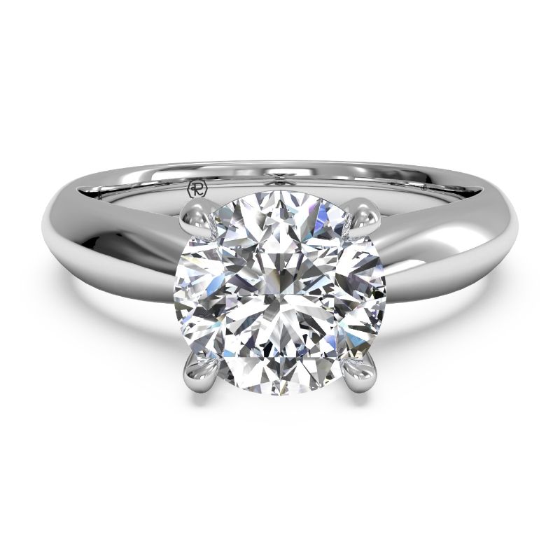 Ritani Cathedral Tapered Surprise Diamond Solitaire Semi Mounting