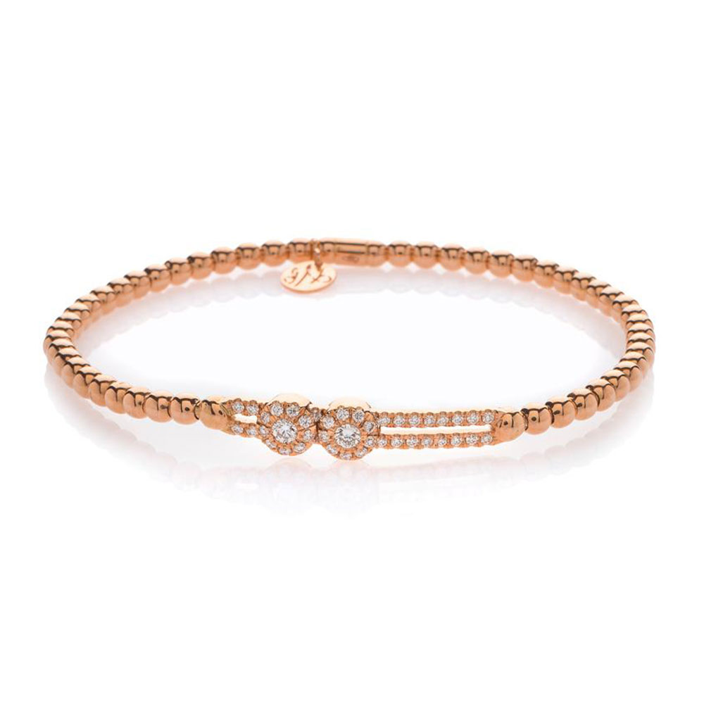 Hulchi Belluni Stretch Bracelet, 18K Rose Gold