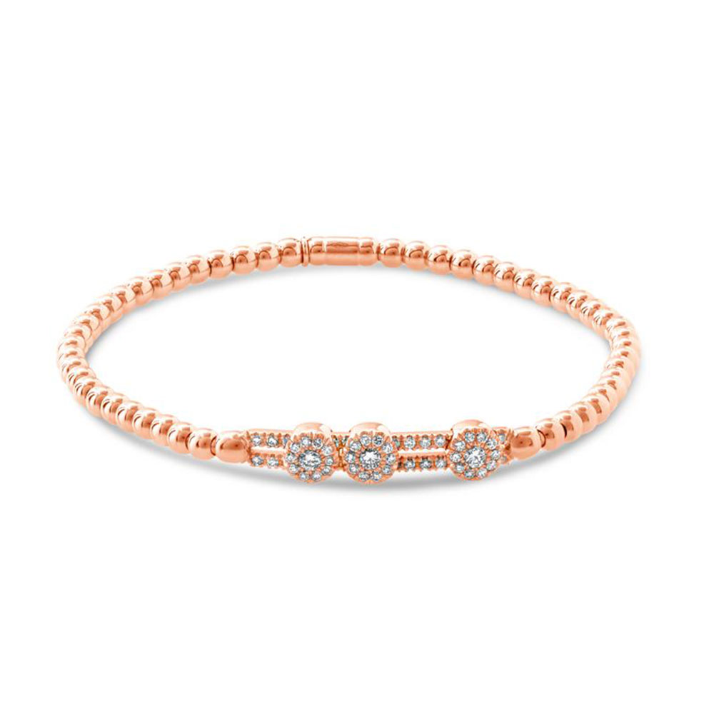 Hulchi Belluni Tresore Stretch Bracelet, 18K Rose Gold