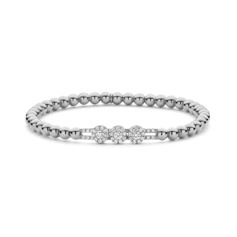 Hulchi Belluni Stretch Bracelet, 18K White Gold