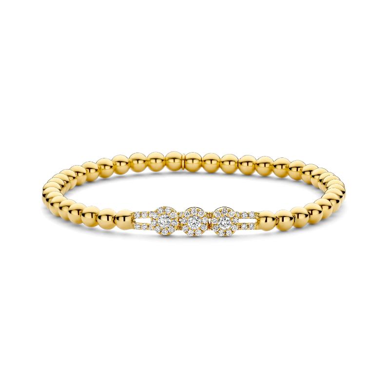 Hulchi Belluni Stretch Bracelet, 18K Yellow Gold