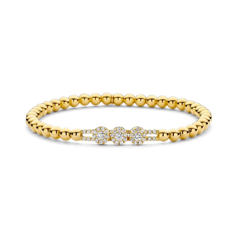 Hulchi Belluni Stretch Bracelet, 18K Yellow Gold