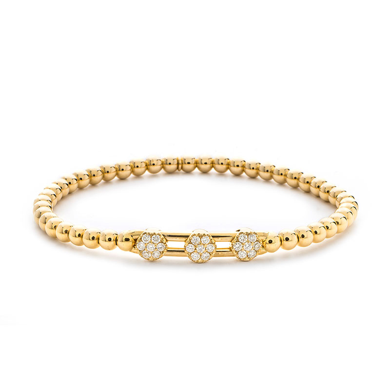 Hulchi Belluni Diamond Bracelet, 18K Yellow Gold
