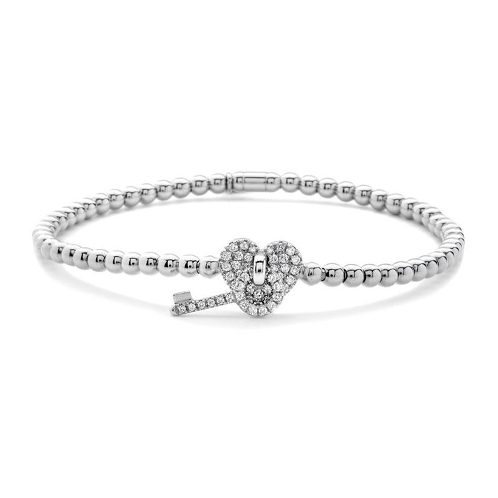 Hulchi Belluni Stretch Bracelet, 18K White Gold