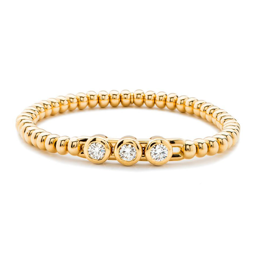 Hulchi Belluni Stretch Bracelet, 18K Yellow Gold