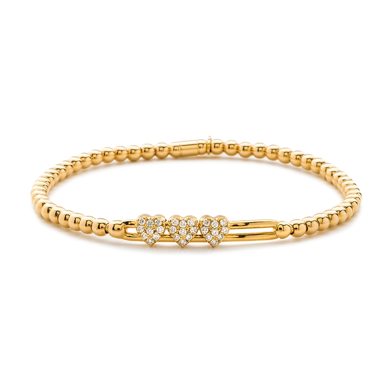 Hulchi Belluni Diamond Bracelet, 18K Yellow Gold