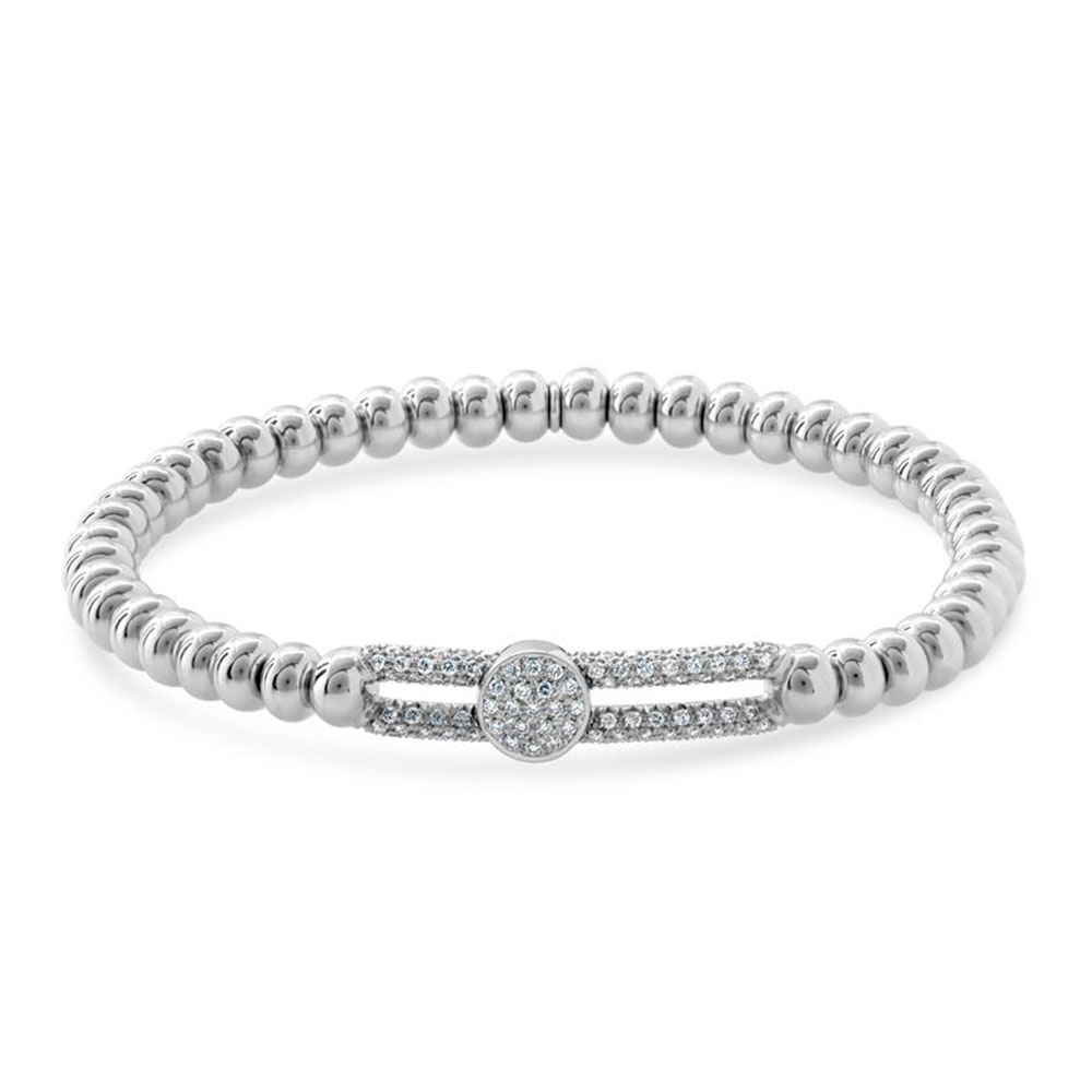 Hulchi Belluni Stretch Bracelet, 18K White Gold