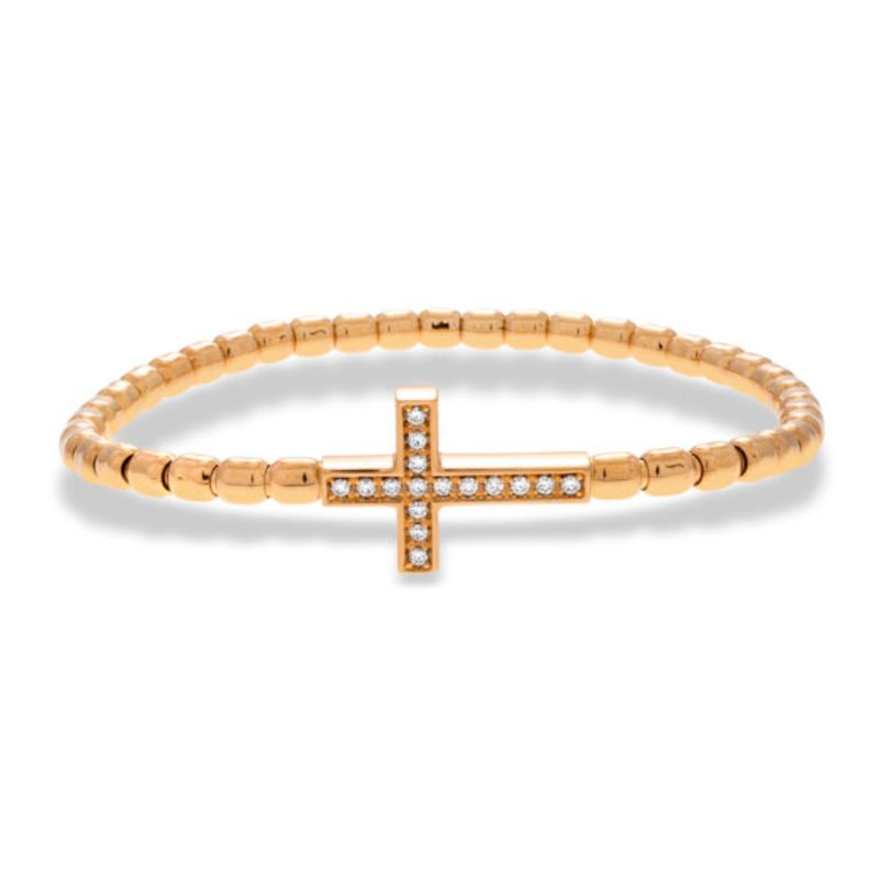 Hulchi Belluni Tresore Stretch Bracelet, 18k Yellow Gold