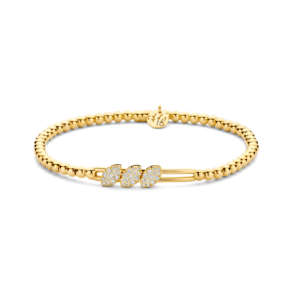 Hulchi Belluni Tresore Stretch Bracelet, 18k Yellow Gold