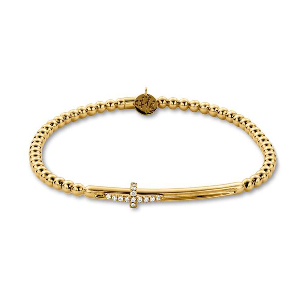 Hulchi Belluni Stretch Bracelet, 18K Yellow Gold