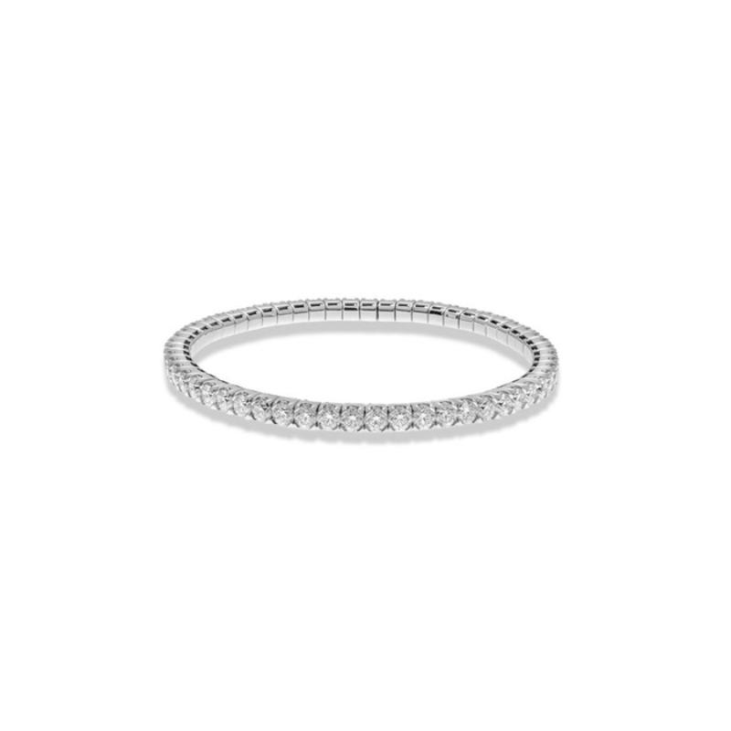 Hulchi Belluni Diamond Eternity Stretch Ring, 18K White Gold