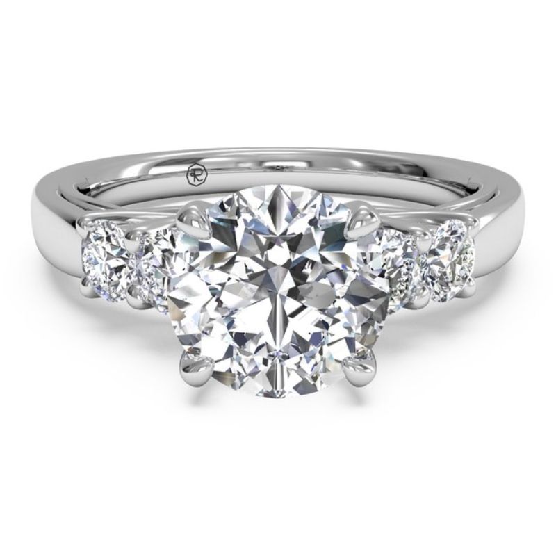 Amazon.com: Weding band Diamond rings 5 stone Anniversary Trellis style  1.10 ct t.w. 14K Rose Gold (G, I1) (RS 4.5) : Clothing, Shoes & Jewelry