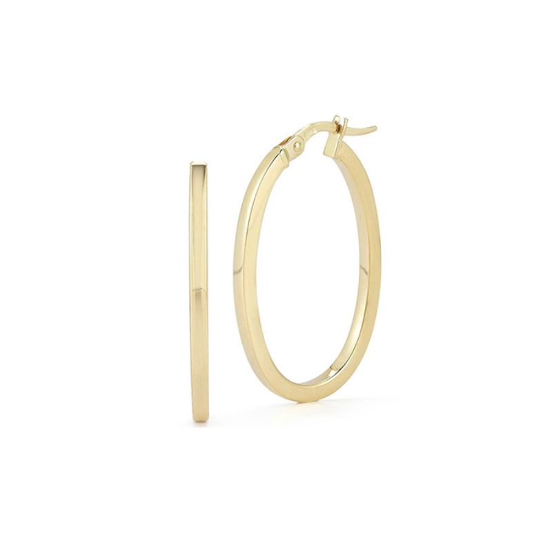 Roberto Coin 18K Yellow Gold Small Round Hoop Earrings