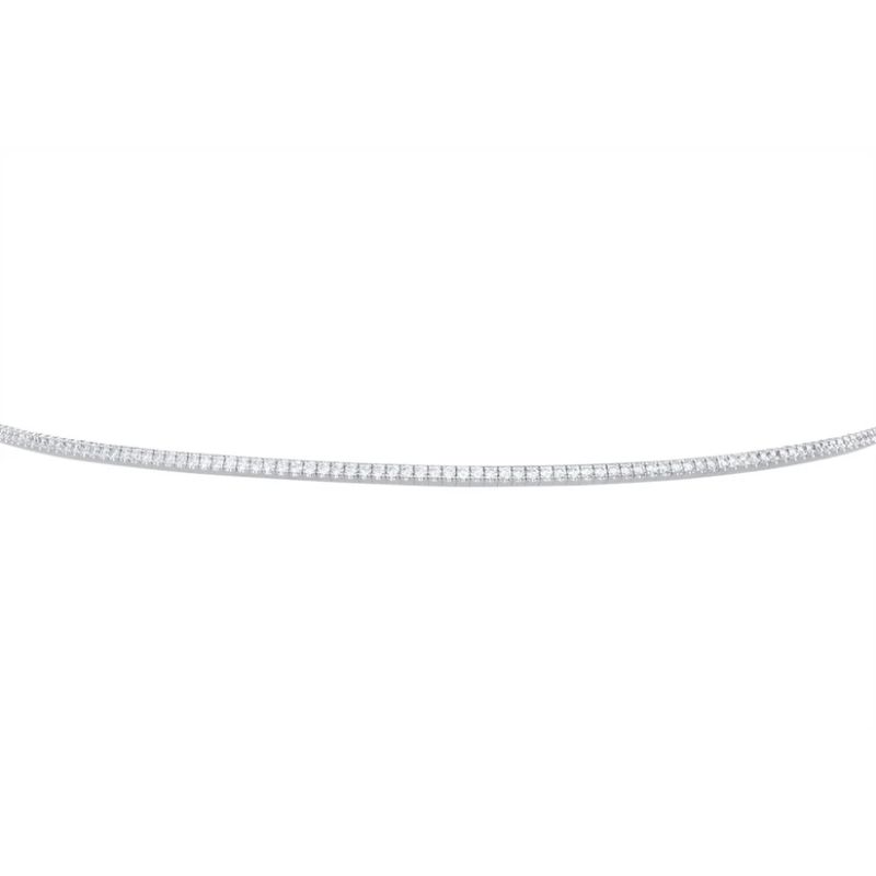 Hulchi Belluni Diamond Collar Necklace, 18K White Gold