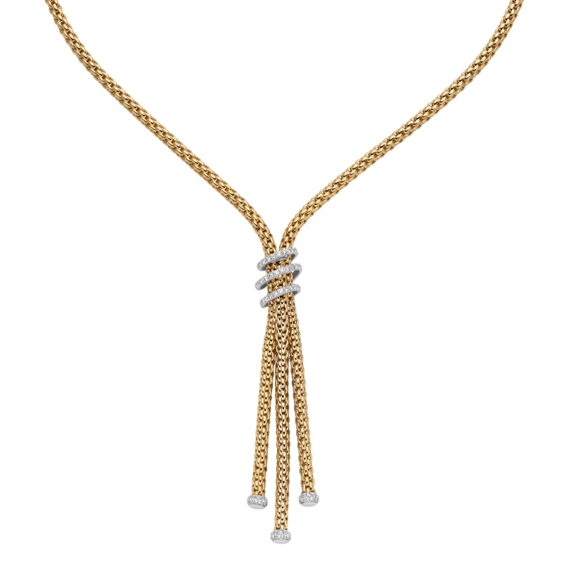 Lariat With Diamond Pave