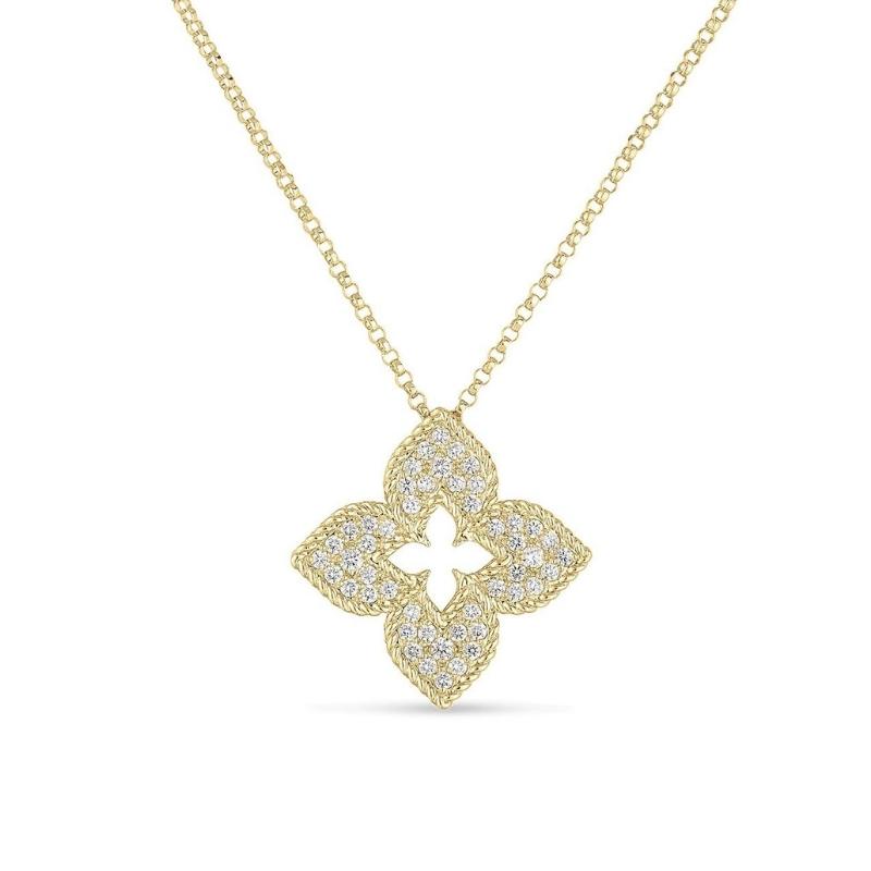 Roberto Coin 18K Yellow Gold Venetian Princess Diamond Necklace