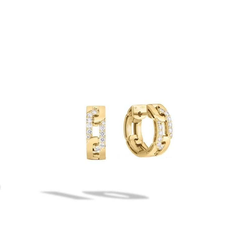 Roberto Coin Navarra Hoop Diamonds Earrings