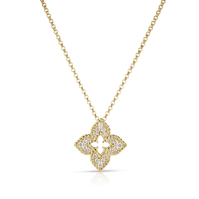 Roberto Coin 18k Yellow Gold Diamond Venetian Princess Necklace
