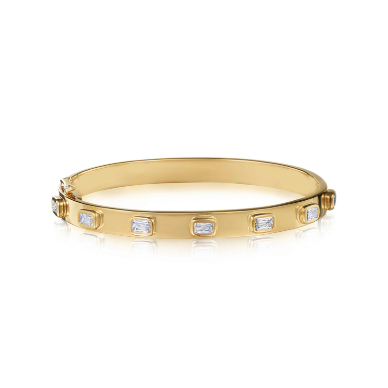 Kwiat Stackable Bangle With Ashoka Diamonds