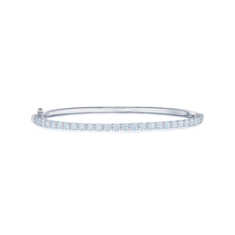 Round Diamond Bangle